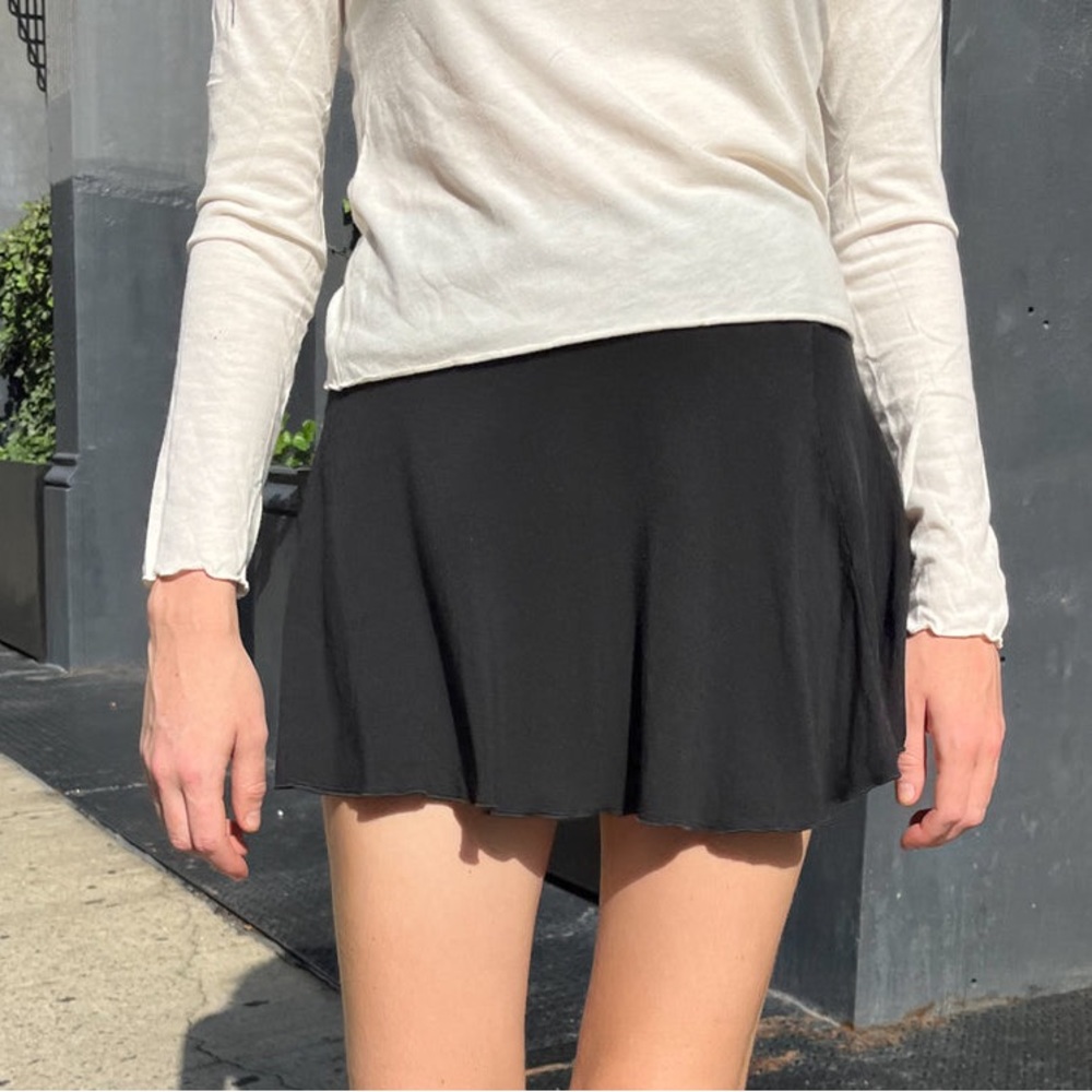 Brandy Melville Starla Mini Skirt - Black - Small